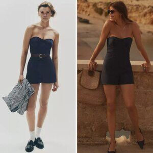 Brand New Maeve Strapless Bustier Romper